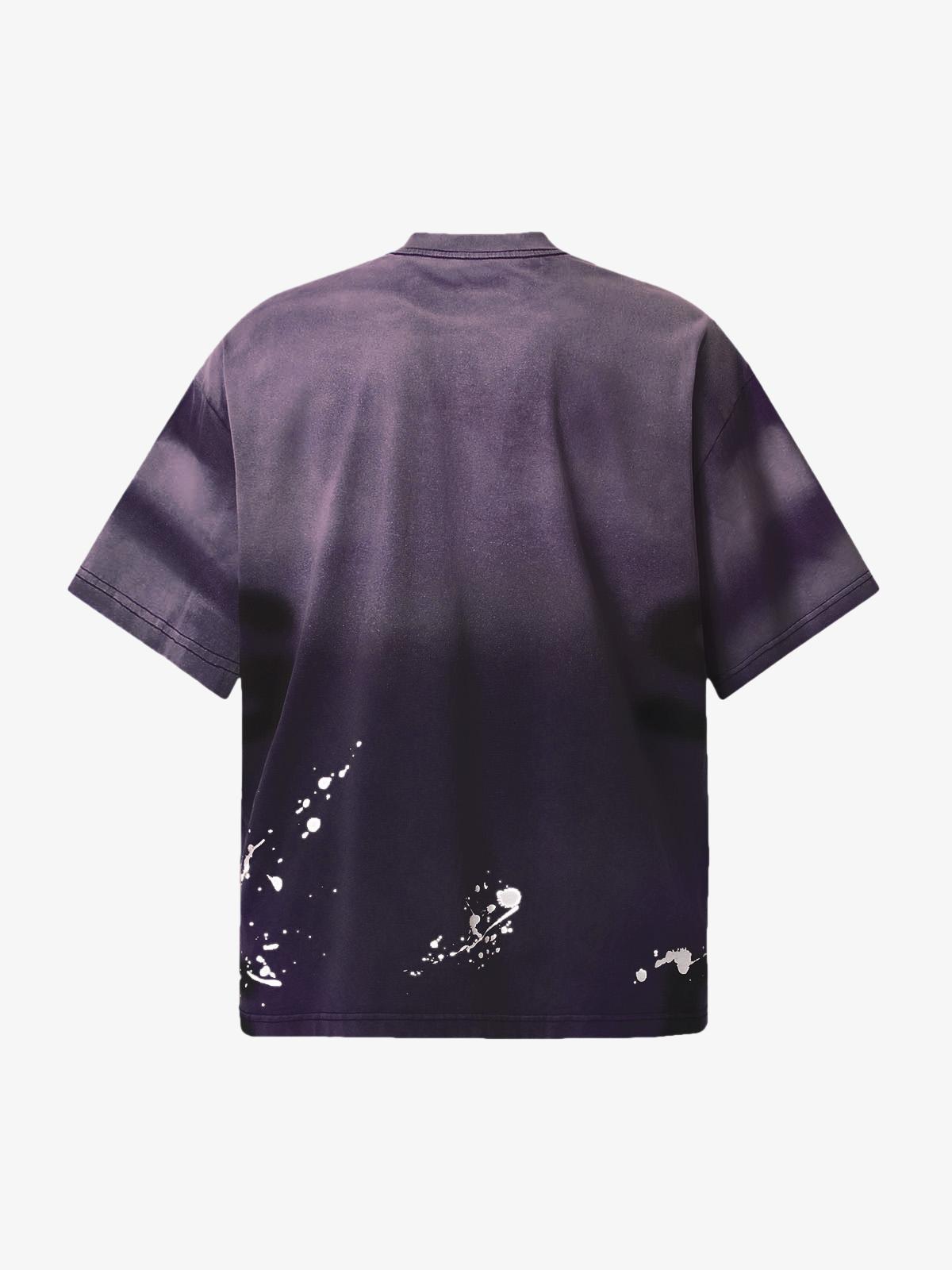 Camiseta Pavtros Oversized Ink Splash Letter