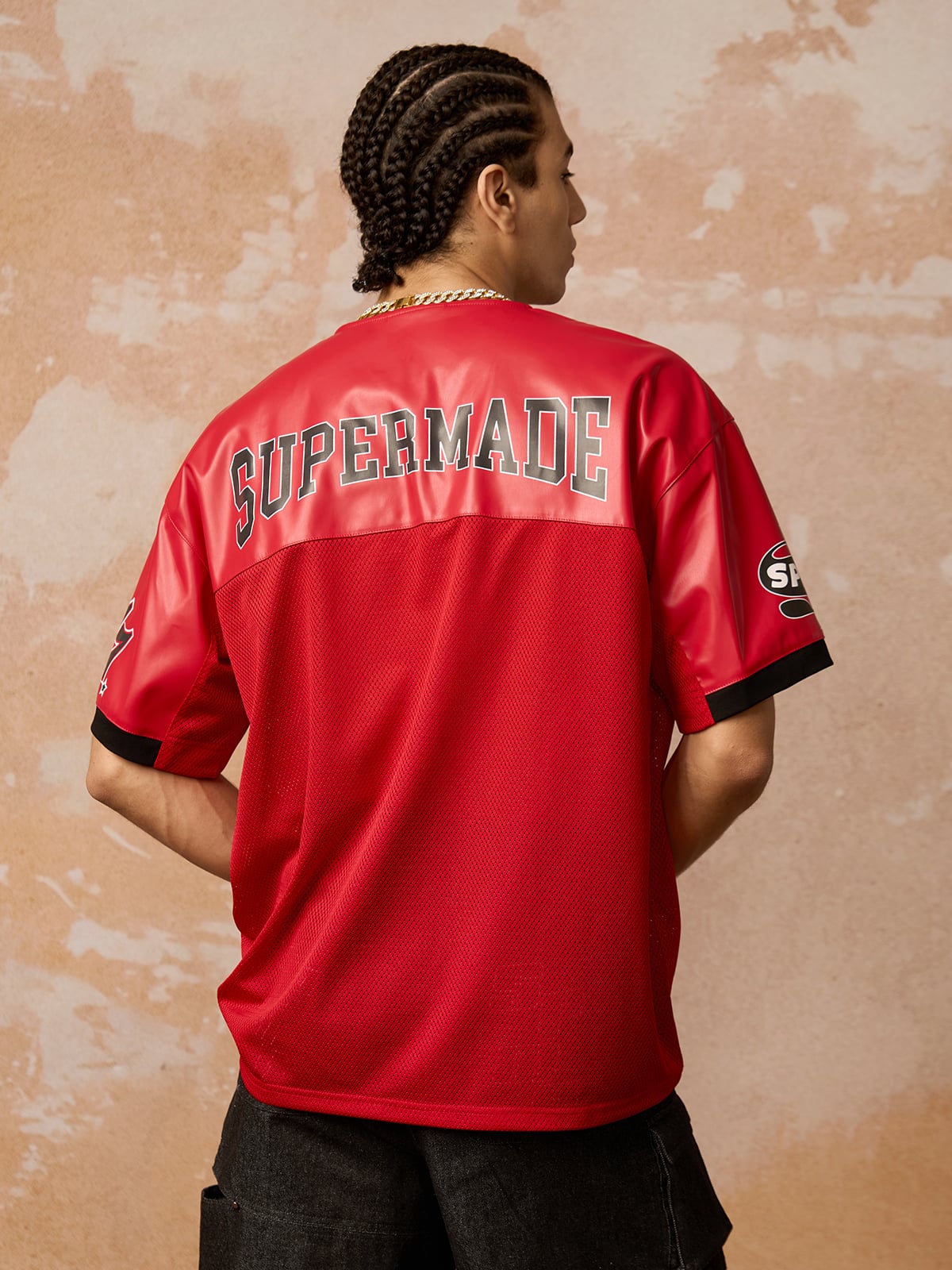 Camiseta Pavtros Studios Red Retro Jersey Oversized