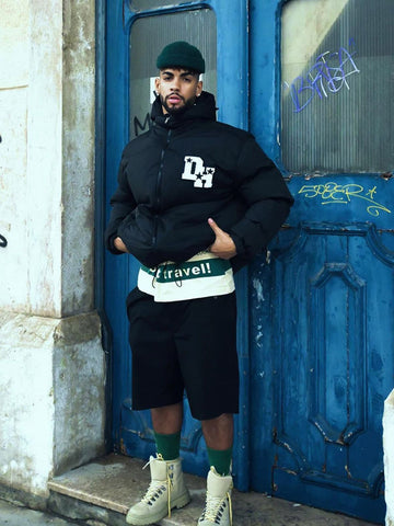 Jaqueta Pavtros Puffer Retro Letter Down 1993 - foto 1