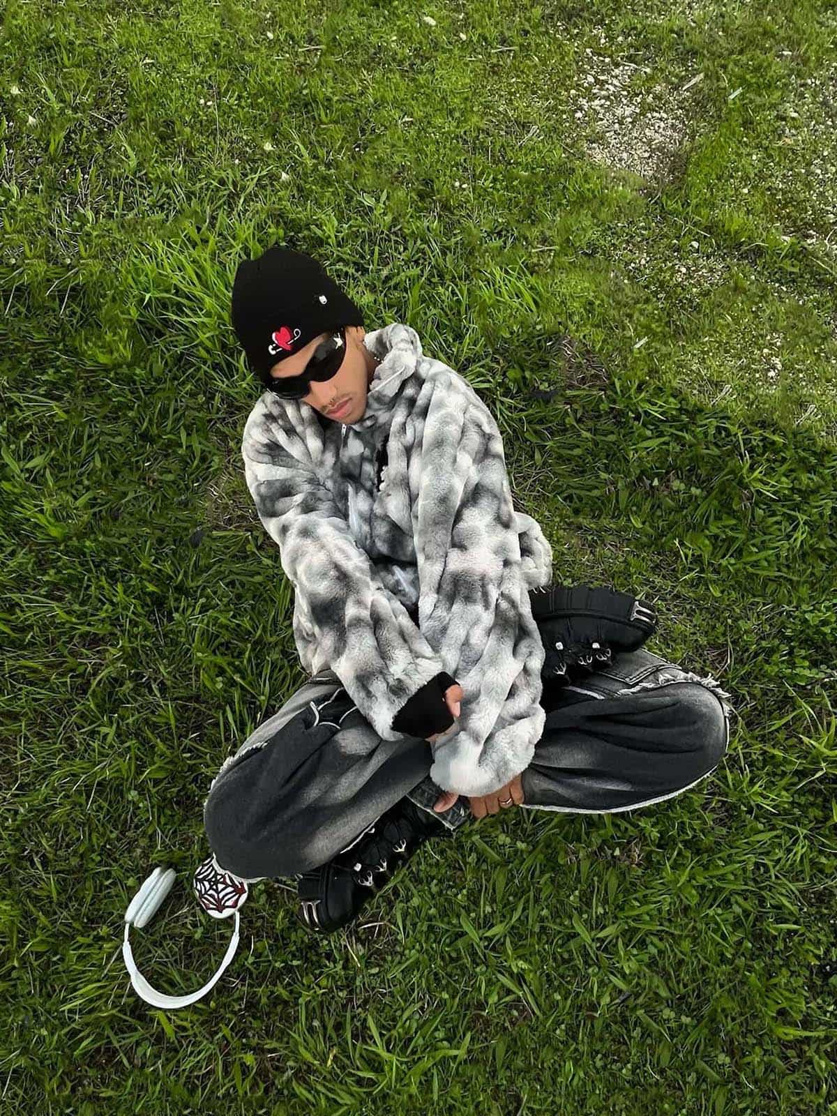 Jaqueta Pavtros Heavy-Duty Faux Lambswool Tie-Dye Urban - foto 10