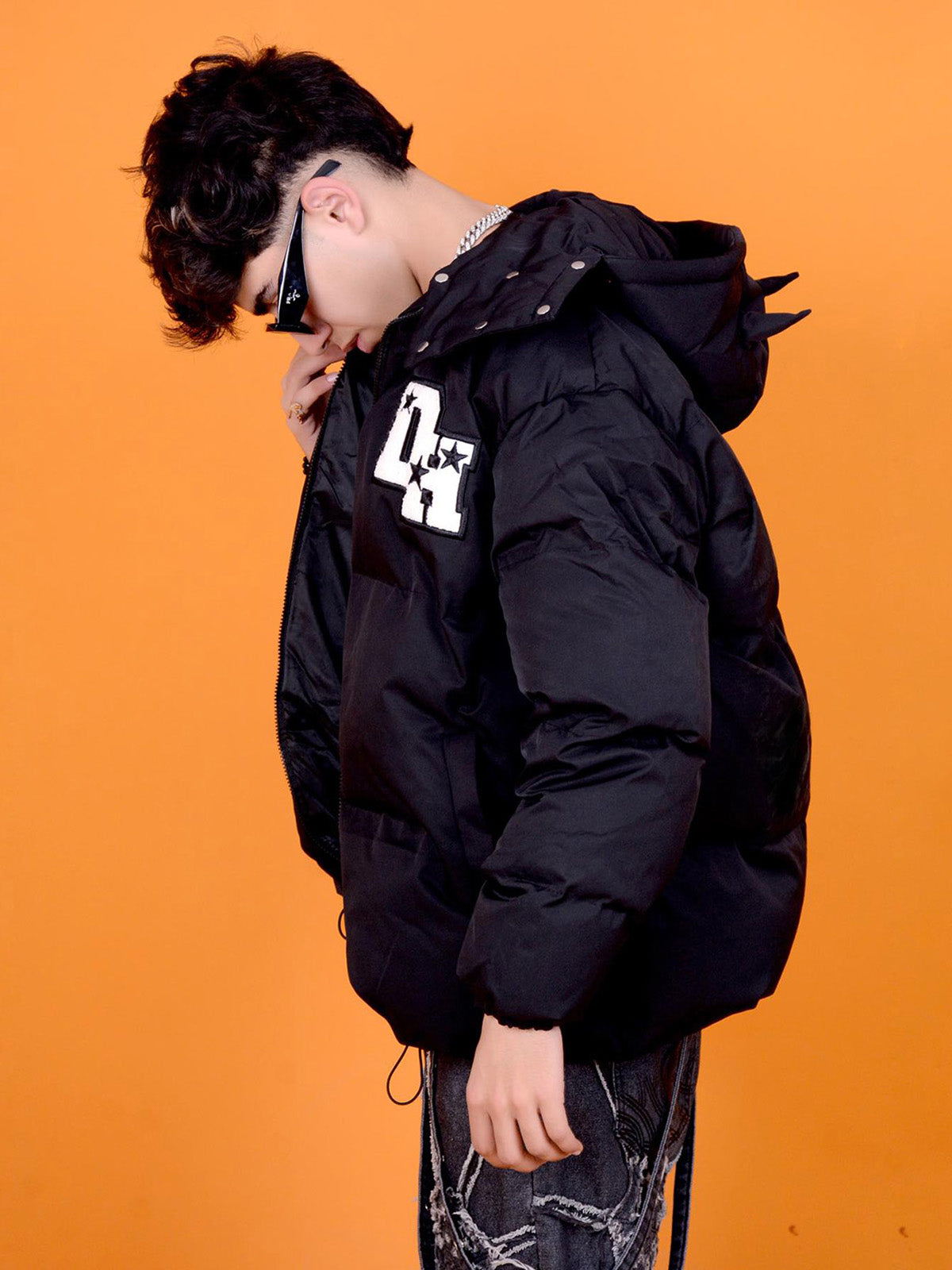 Jaqueta Pavtros Puffer Retro Letter Down 1993 - foto 4