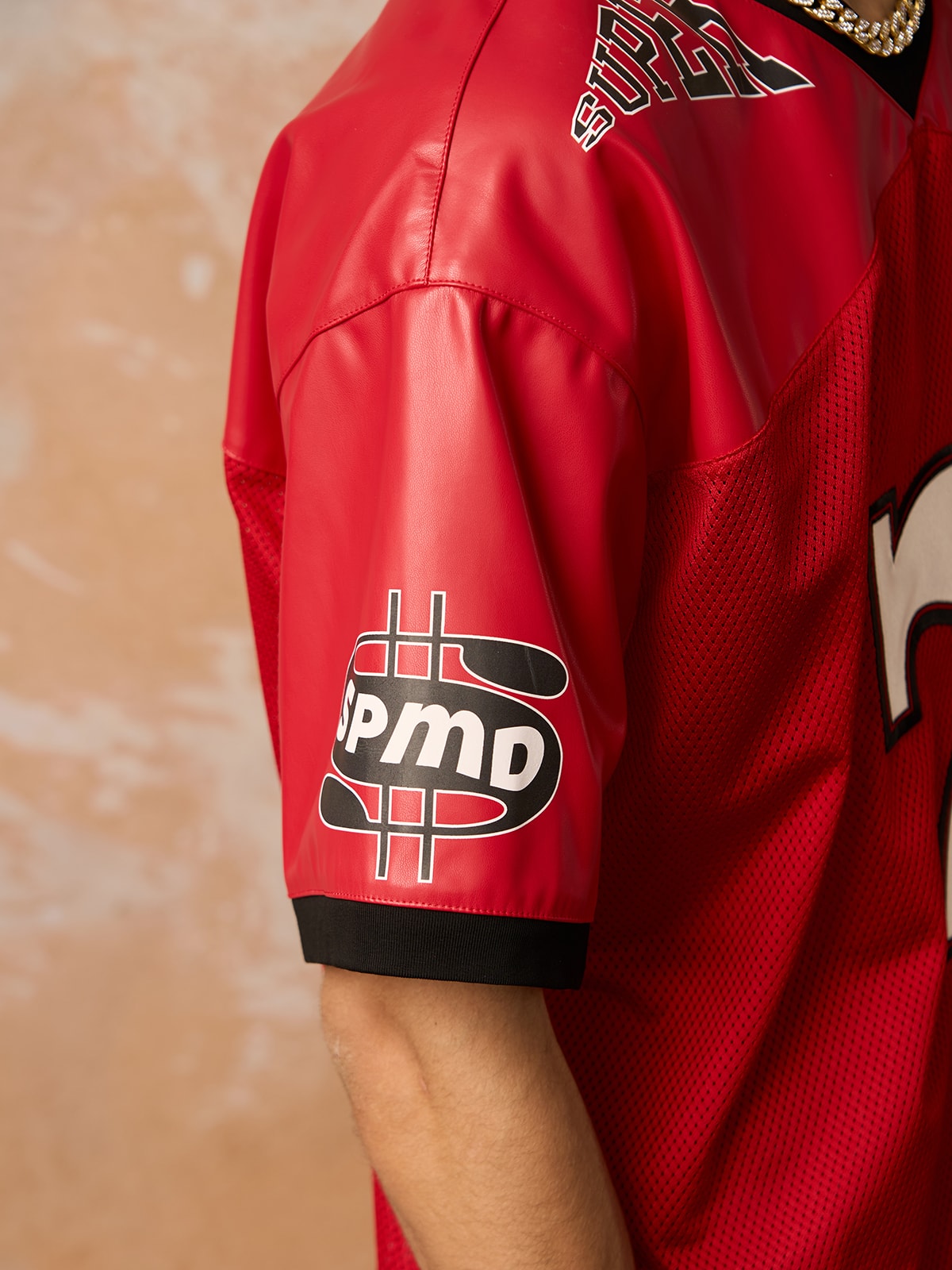 Camiseta Pavtros Studios Red Retro Jersey Oversized