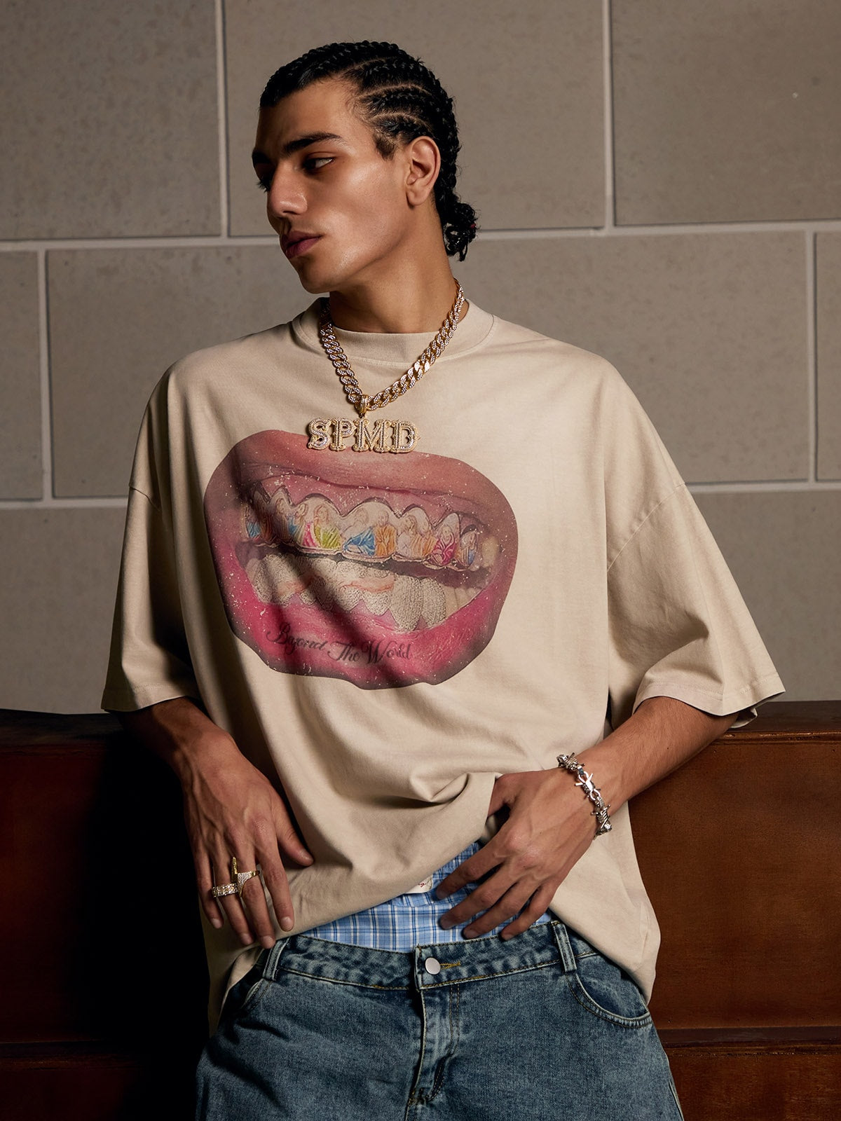 Camiseta Pavtros Diamond Tooth Pattern
