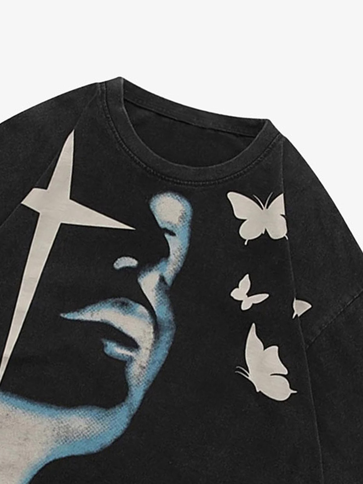 Camiseta Pavtros Oversized Abstract Portrait