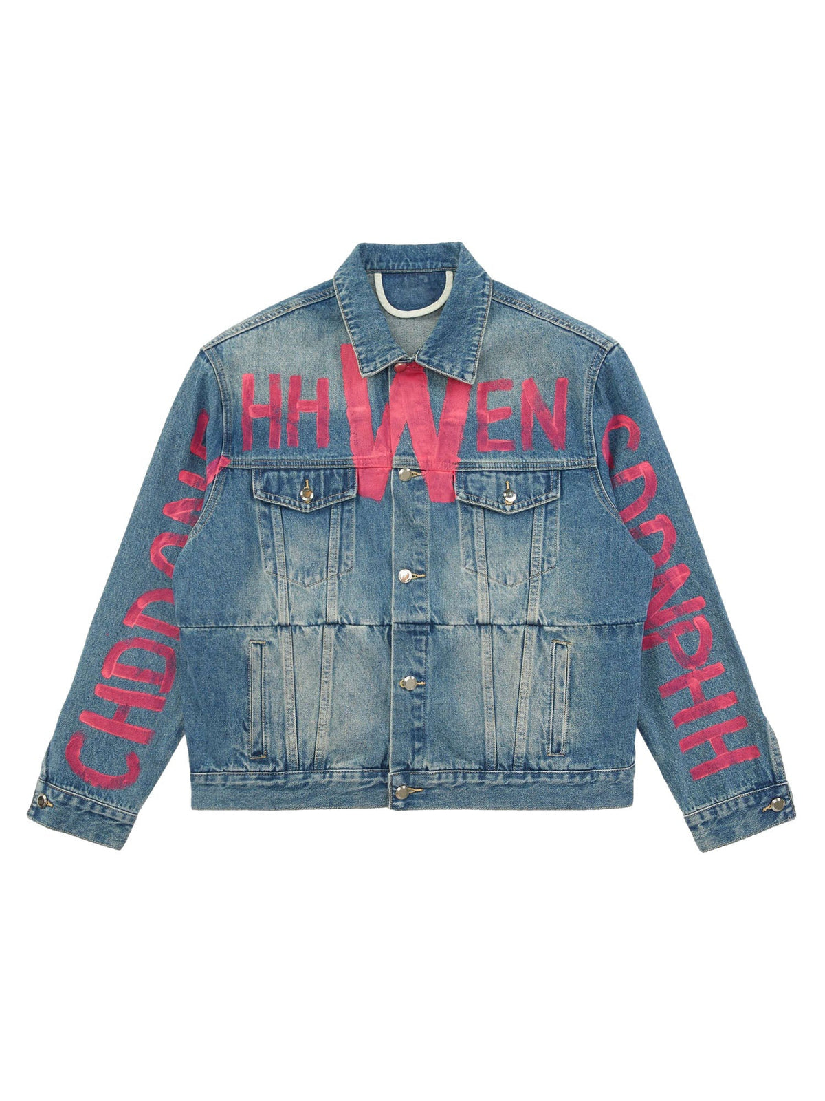 Jaqueta Pavtros Studios Pink Graff Denim Jacket — Foto 1