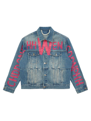 Jaqueta Pavtros Studios Pink Graff Denim Jacket — Foto 1