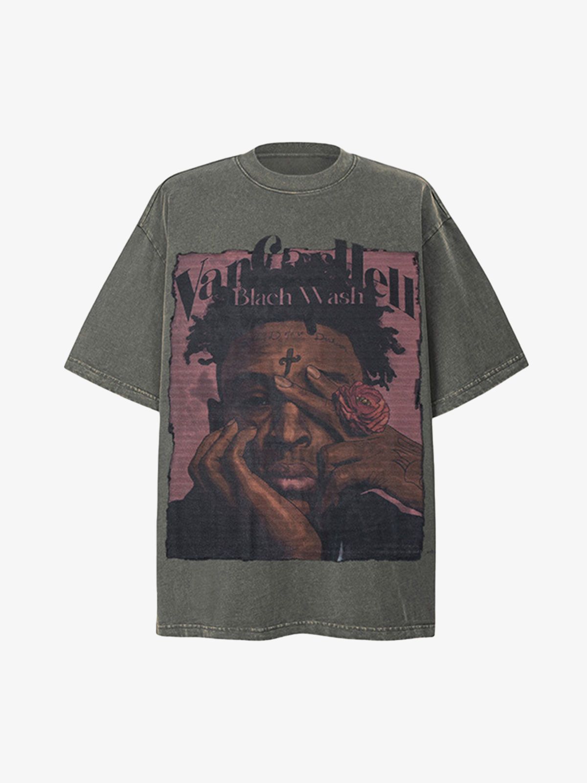 Camiseta Pavtros Black Wash Vintage Oversized - foto 1