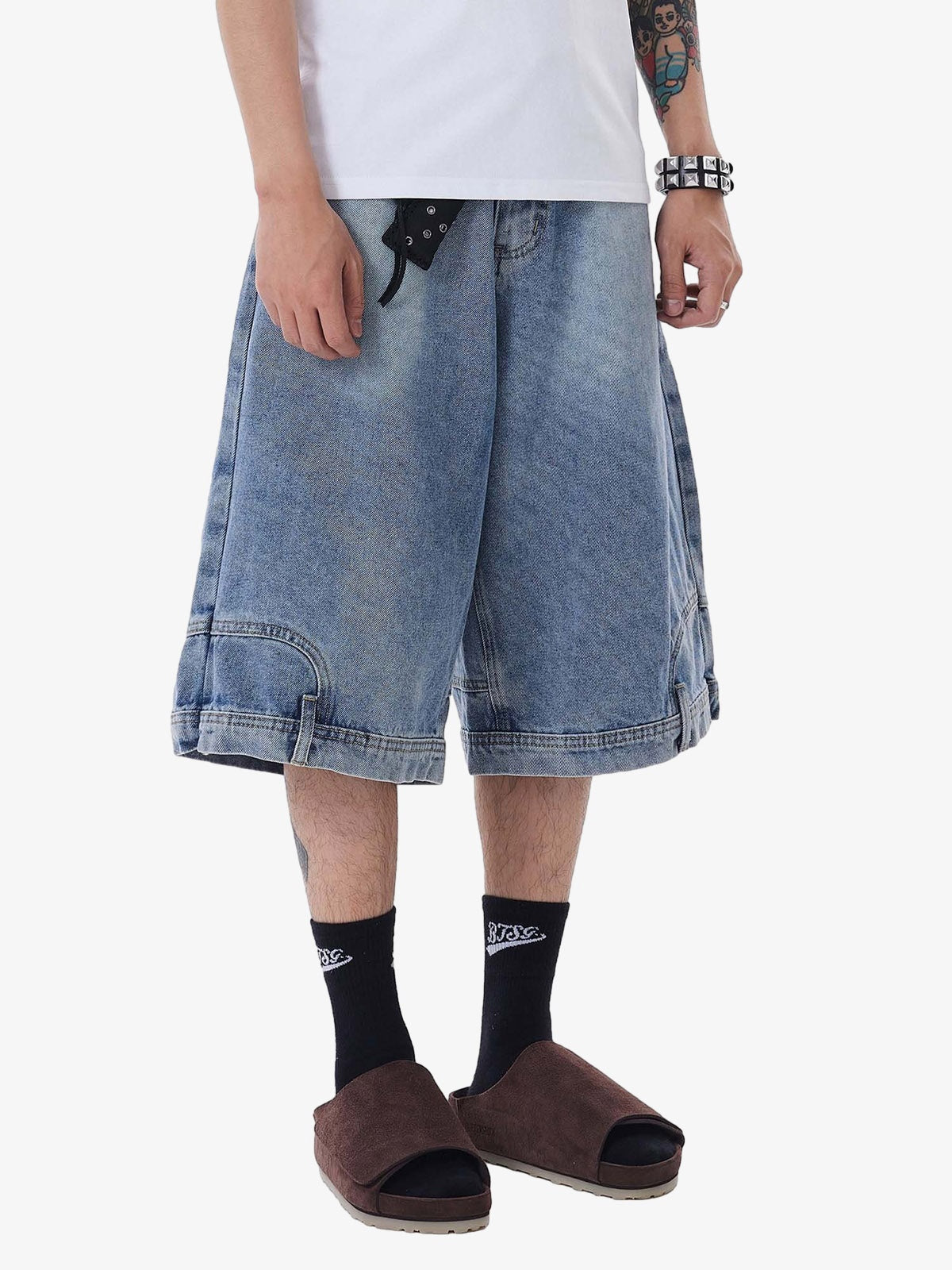 Short Pavtros Retro Reverse Design Washed Jorts - foto 4