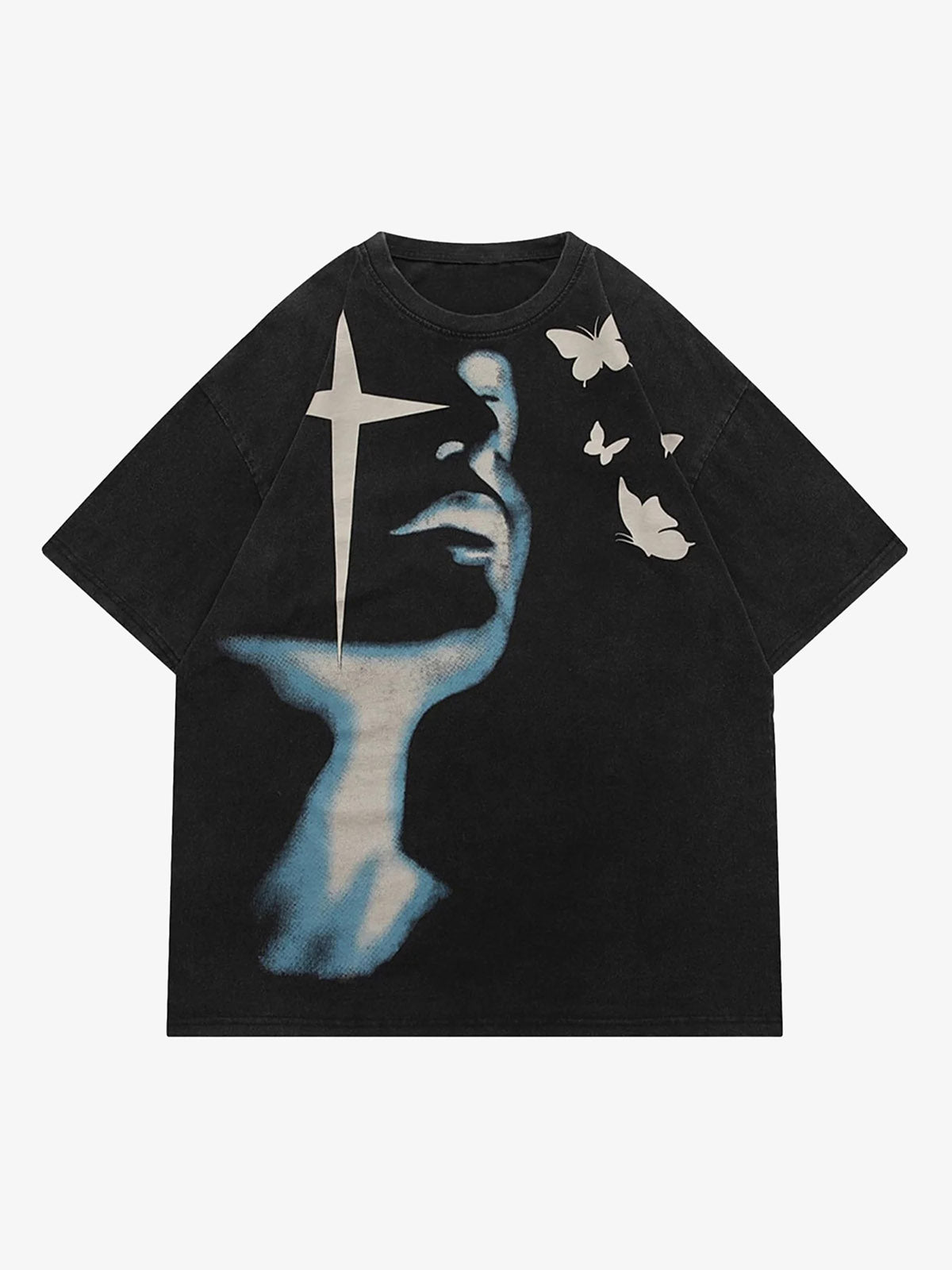 Camiseta Pavtros Oversized Abstract Portrait