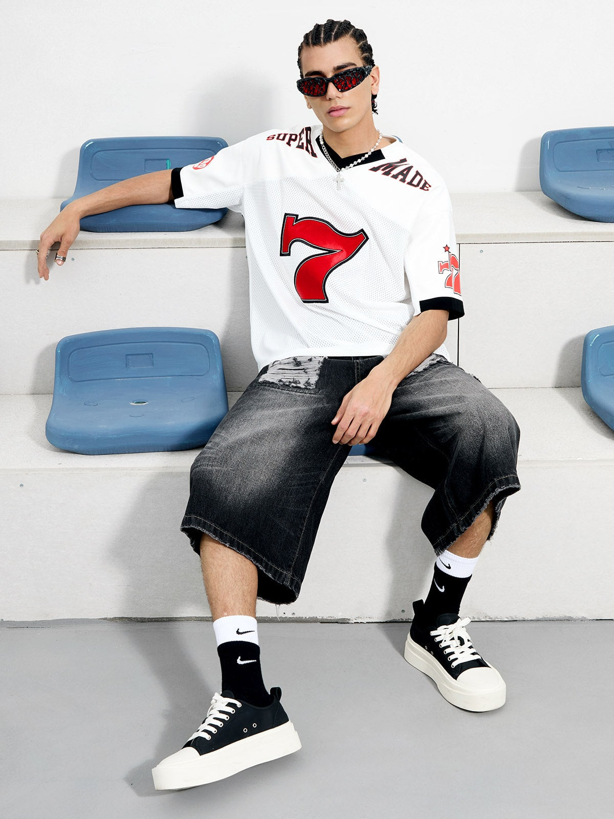 Camiseta Pavtros Contrast Color Jersey White