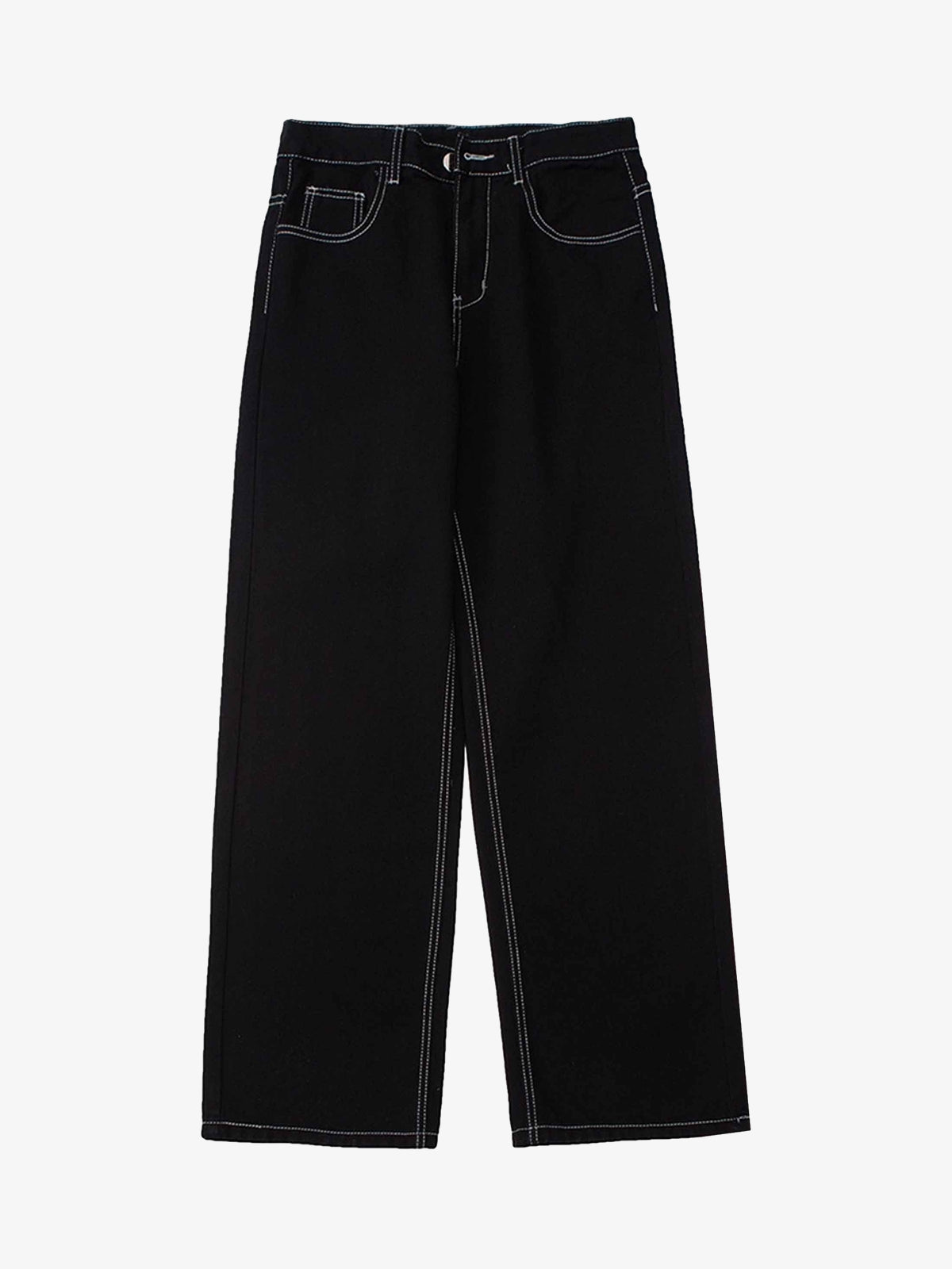 Calça Pavtros Solid Color Casual Jeans Red