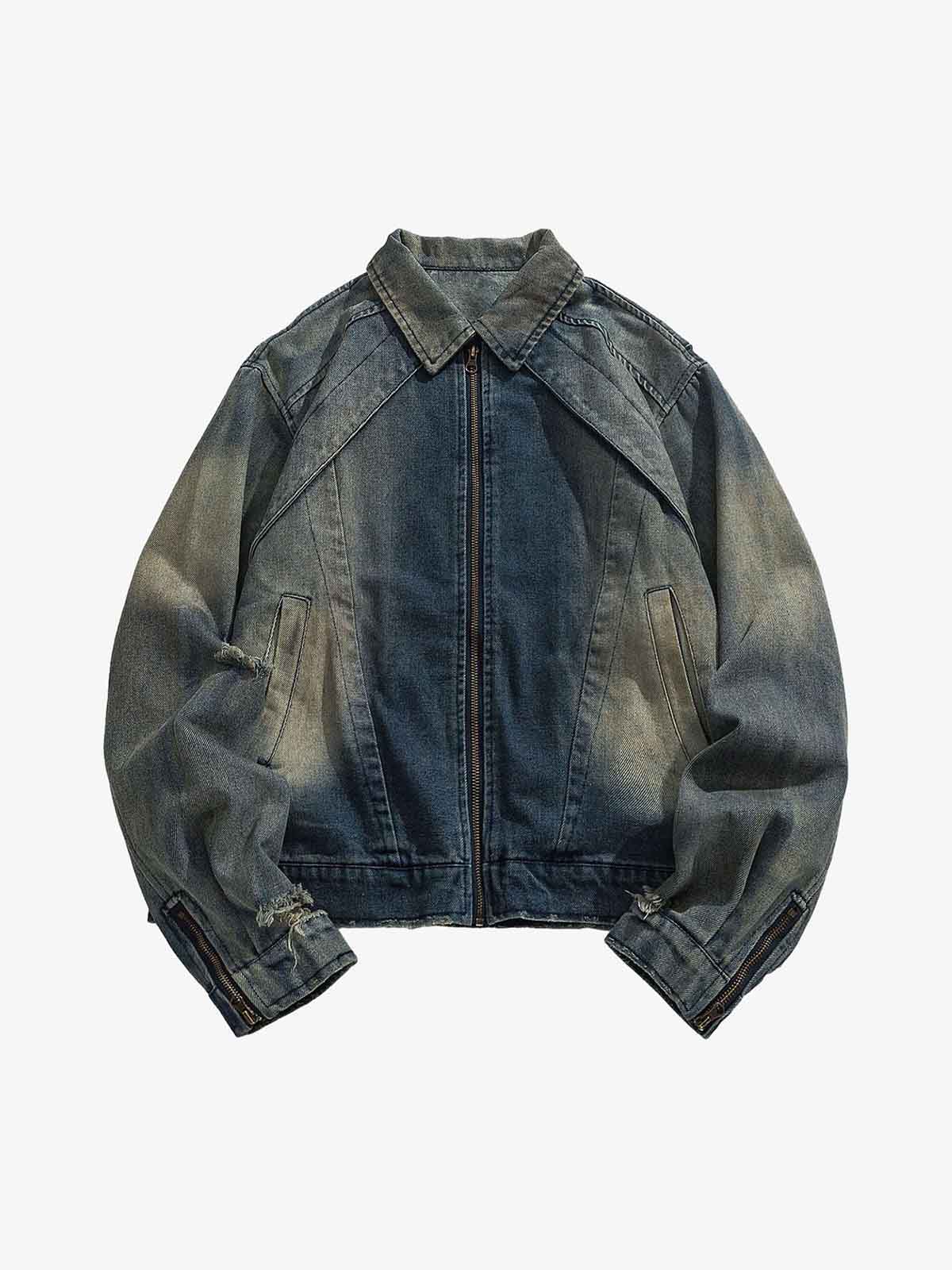 Jaqueta Pavtros Vintage Washed Denim