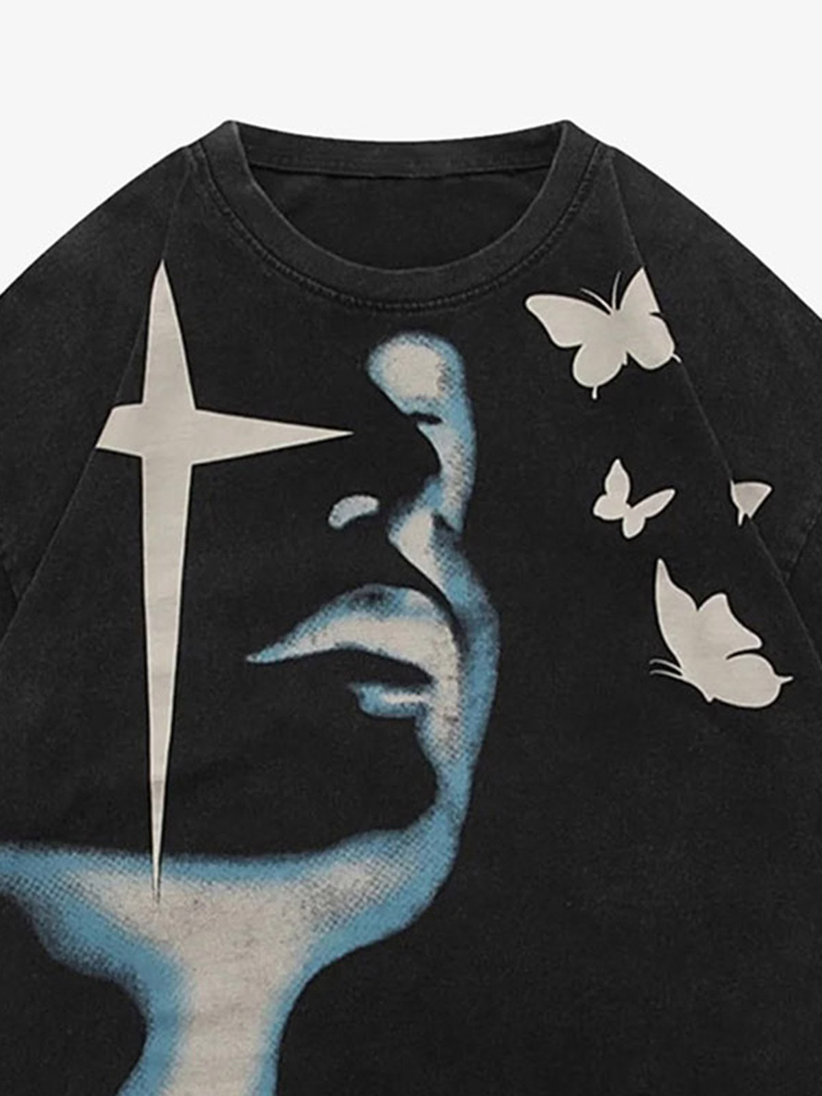 Camiseta Pavtros Oversized Abstract Portrait