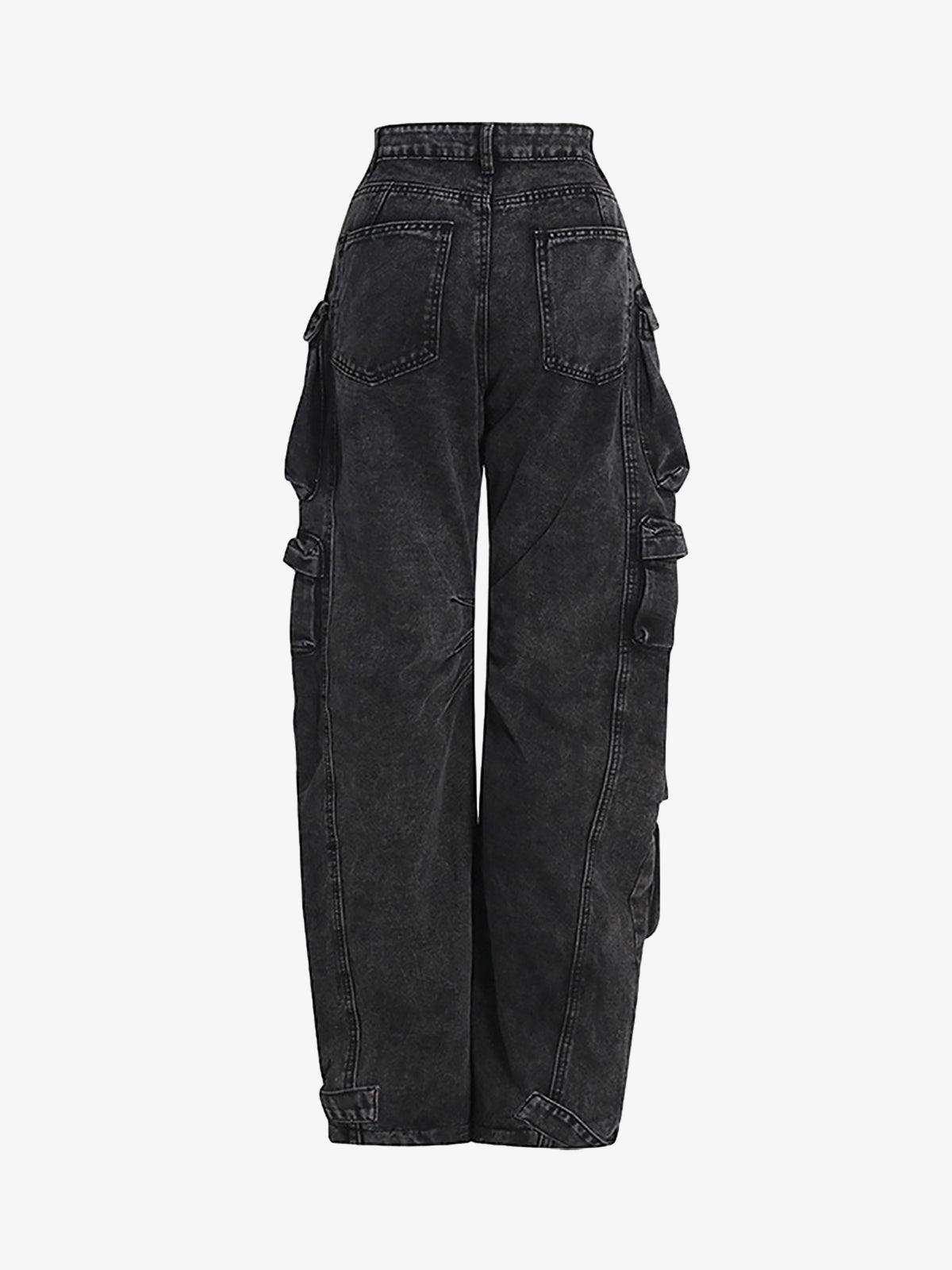 Calça Pavtros Street Stitching Cargo Washed Jeans