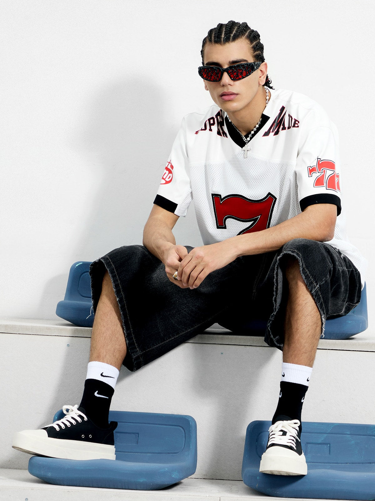 Camiseta Pavtros Contrast Color Jersey White