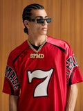 Camiseta Sports Jersey Red Super Seven
