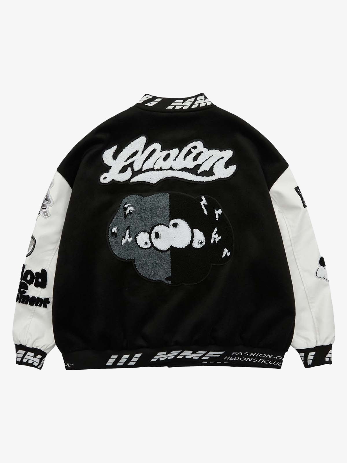 Jaqueta Pavtros College Pink Terry Patch Baseball Jersey - foto 4