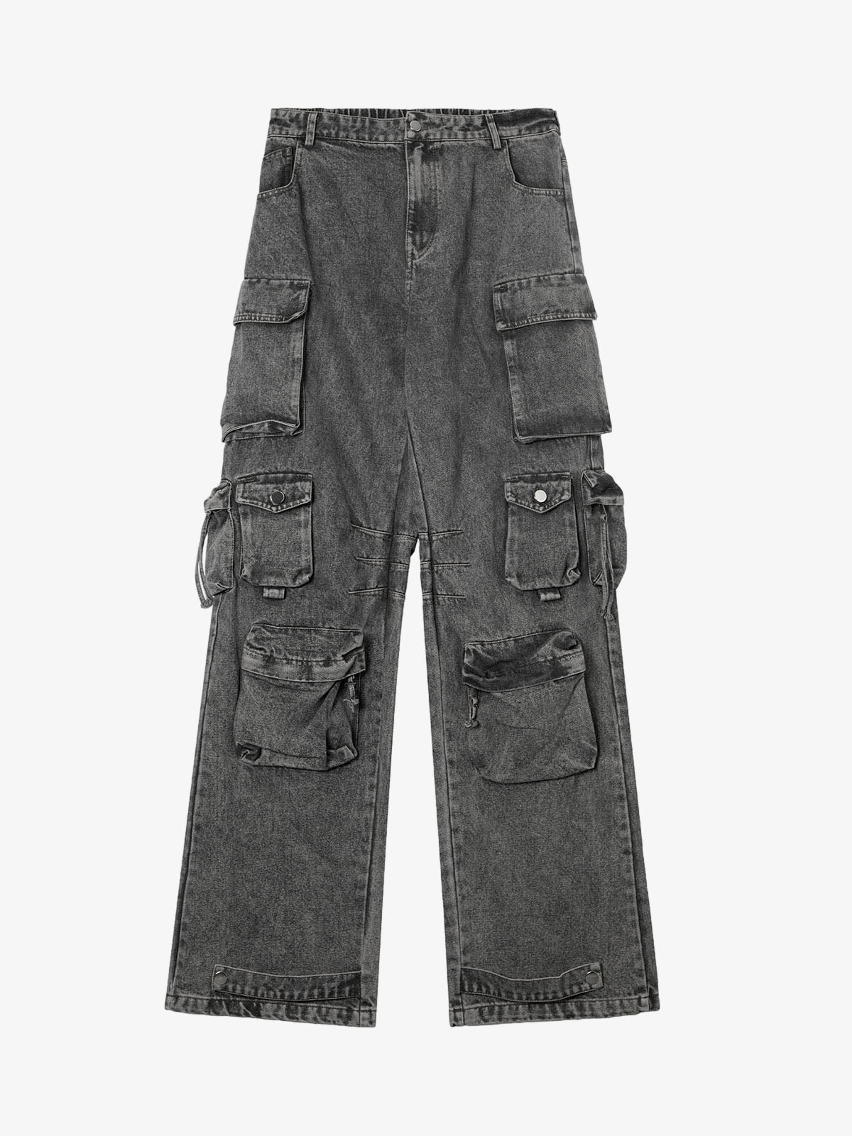 Calça Pavtros Street Stitching Cargo Washed Jeans
