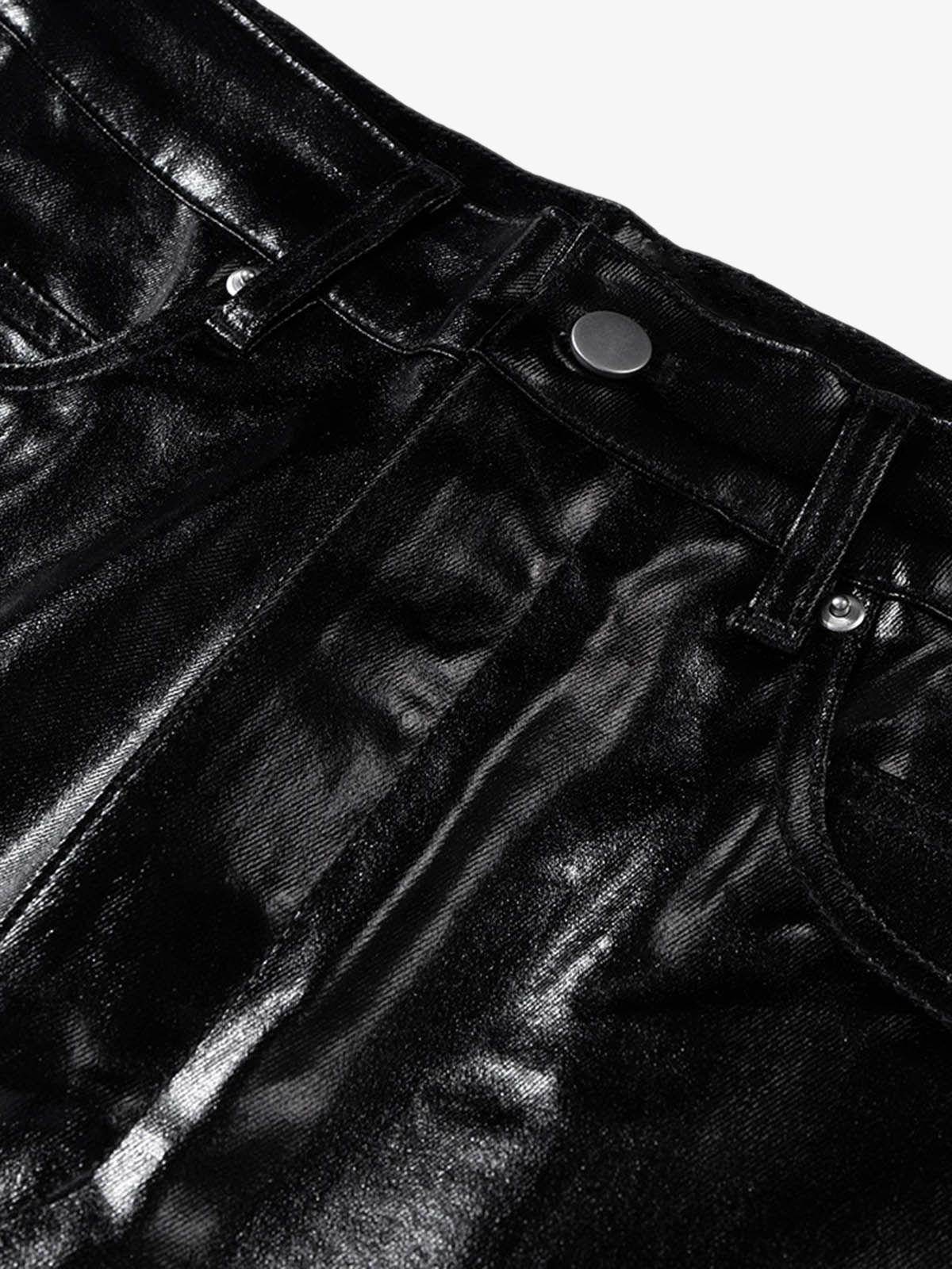Calça Pavtros Glossy Patent Leather Flare
