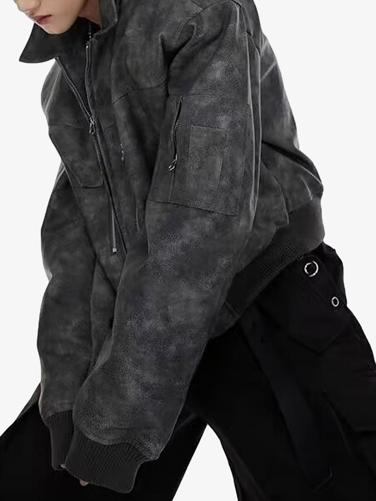 Moto Suede — Jaqueta Streetwear Masculina Pavtros