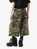 Shorts Retro Ripped Camouflage Cropped