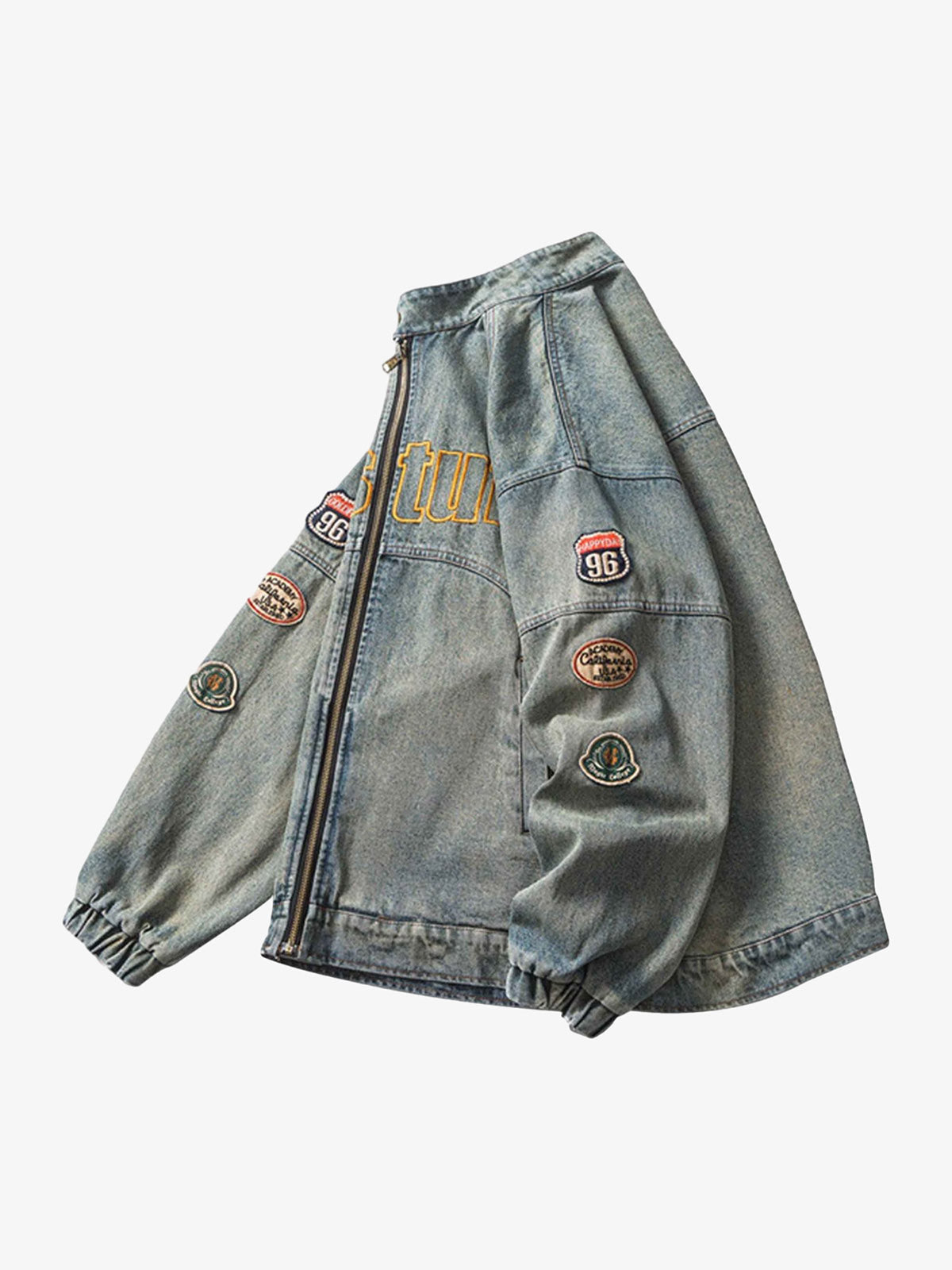 Jaqueta Pavtros Embroidered Do-over Denim Jacket - 1911 - foto 3