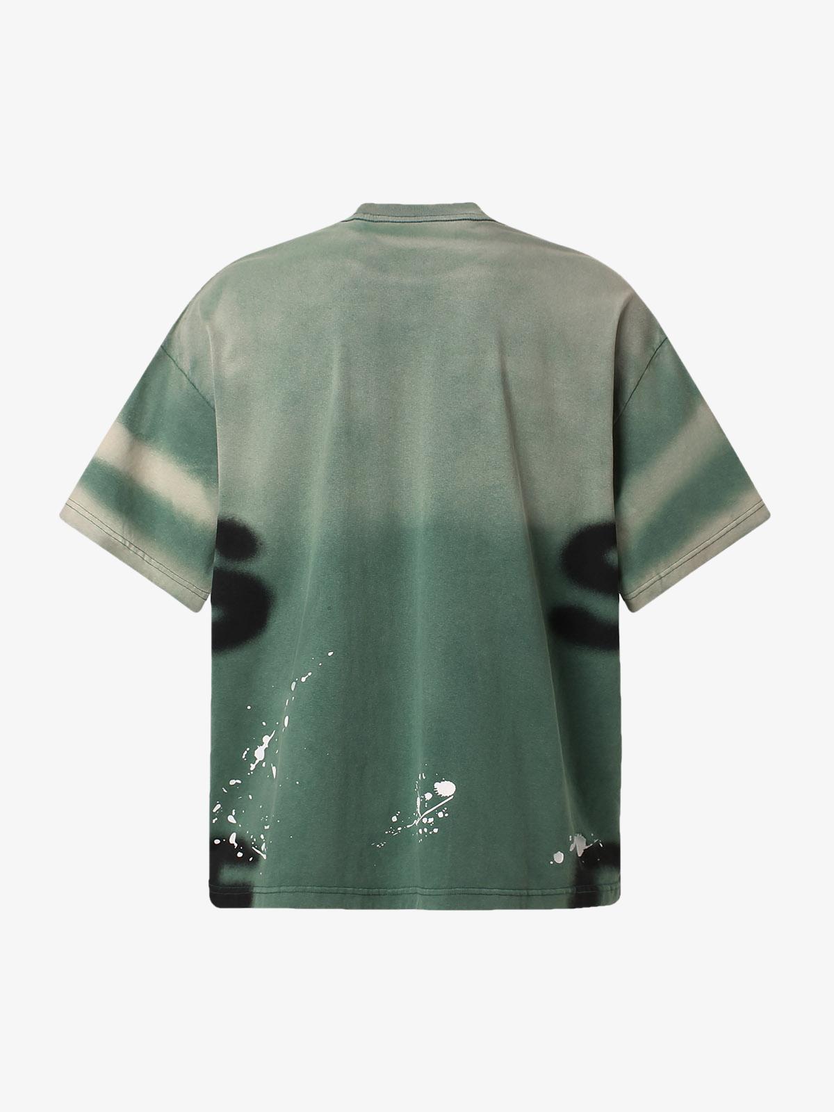 Camiseta Pavtros Oversized Ink Splash Letter