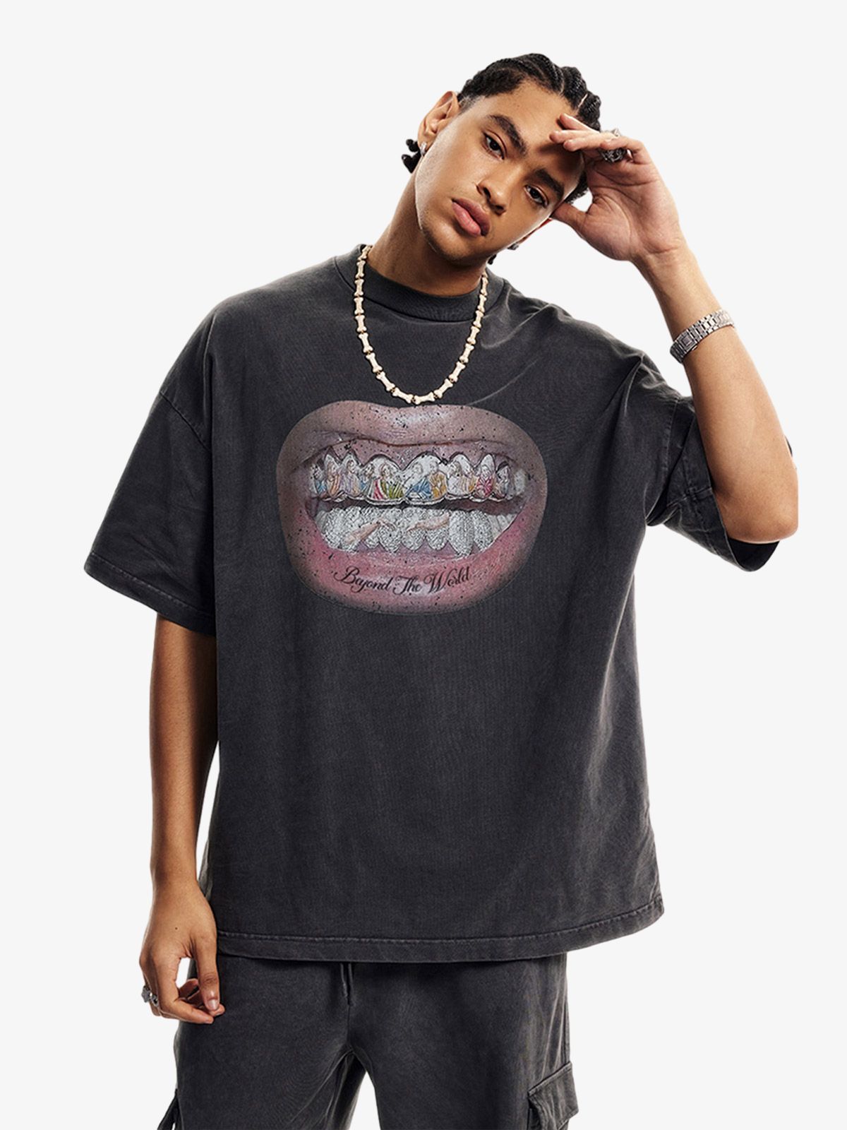 Camiseta Pavtros Diamond Tooth Pattern