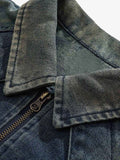Jaqueta Pavtros Vintage Washed Denim
