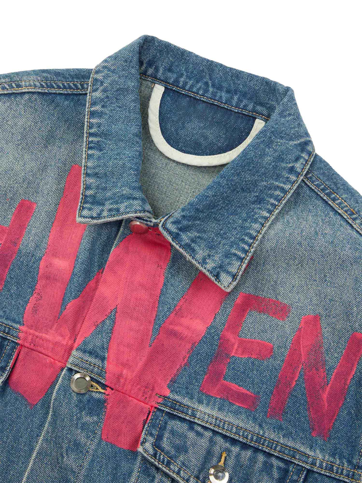 Jaqueta Pavtros Studios Pink Graff Denim Jacket — Foto 3