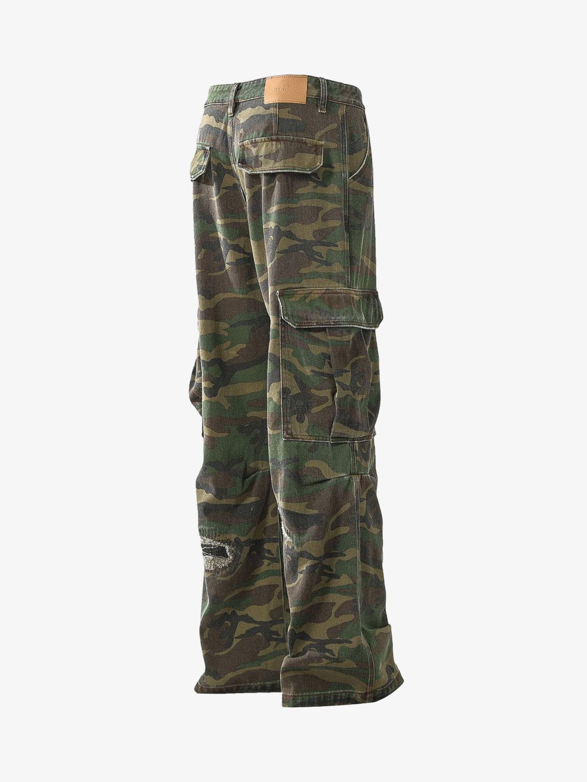 Calça Pavtros Cargo Camouflage Flared