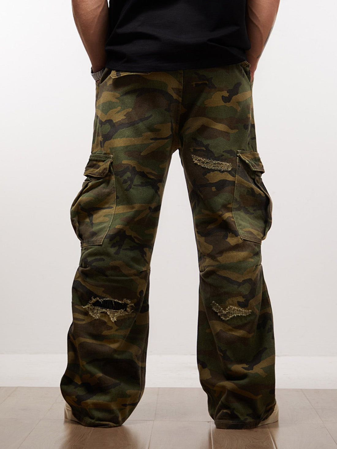 Calça Pavtros Cargo Camouflage Flared