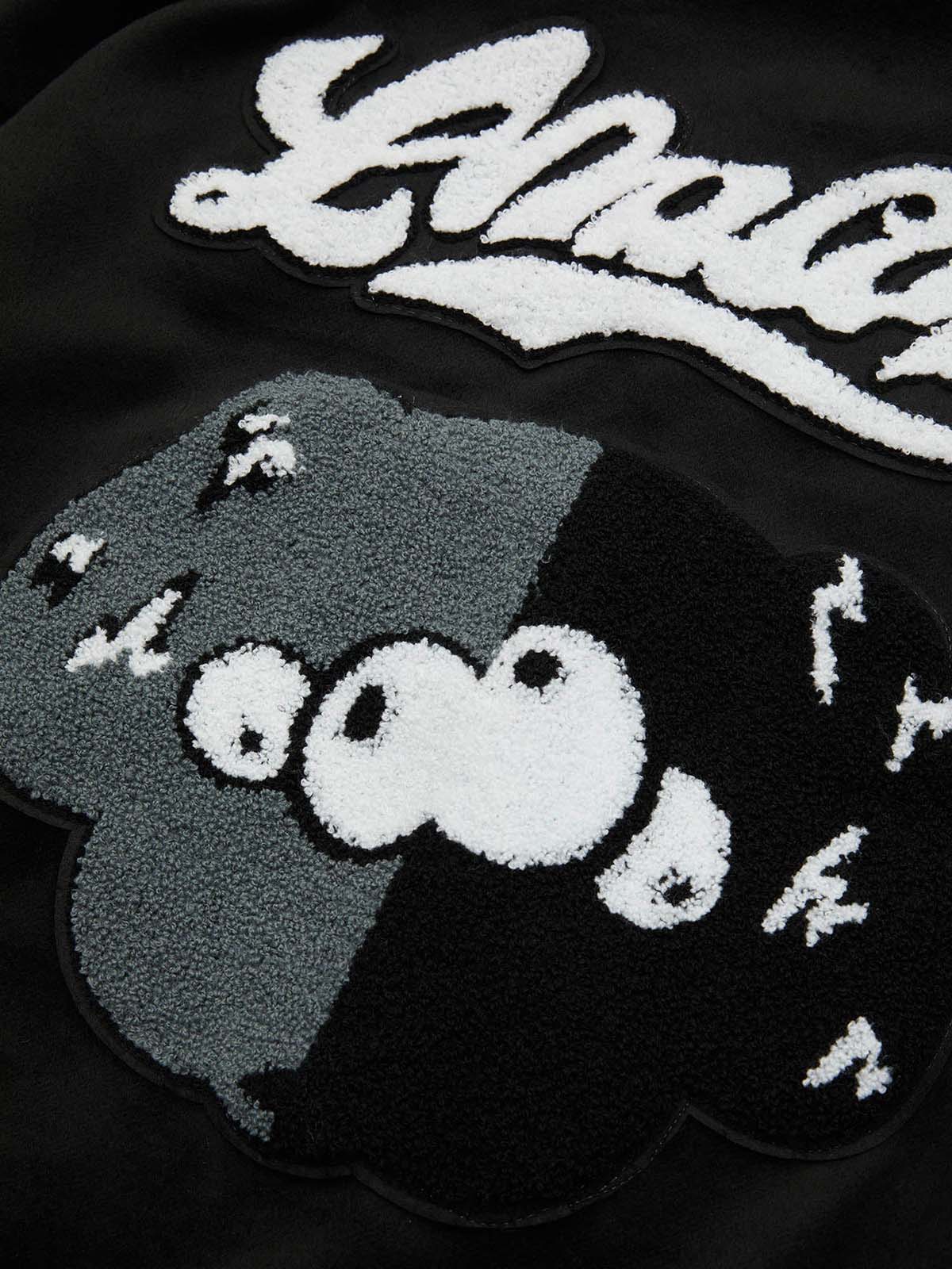Jaqueta Pavtros College Pink Terry Patch Baseball Jersey - foto 6