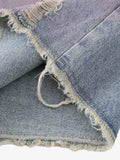 Shorts Distressed Tie-Dye Denim
