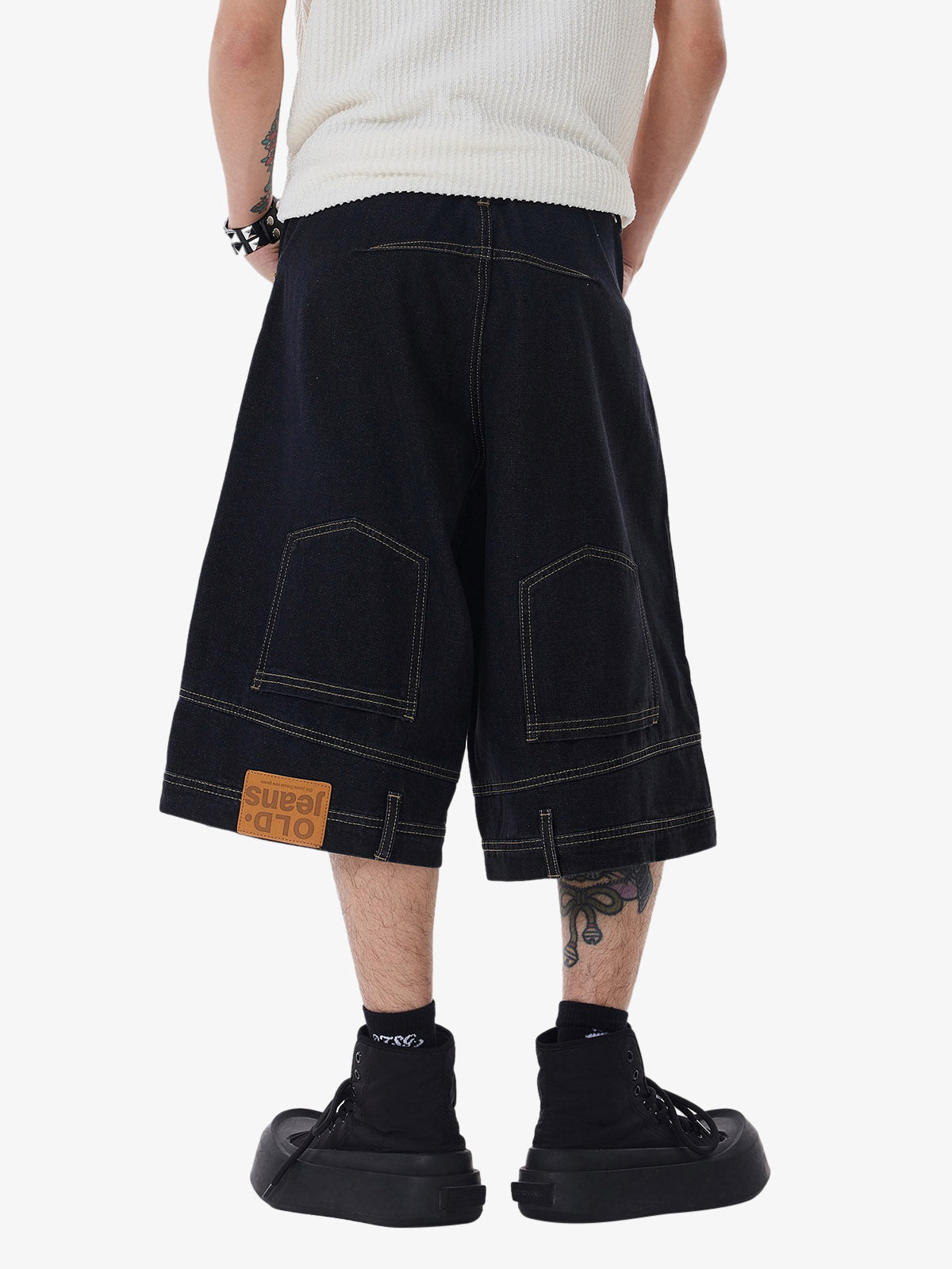 Short Pavtros Retro Reverse Design Washed Jorts - foto 6