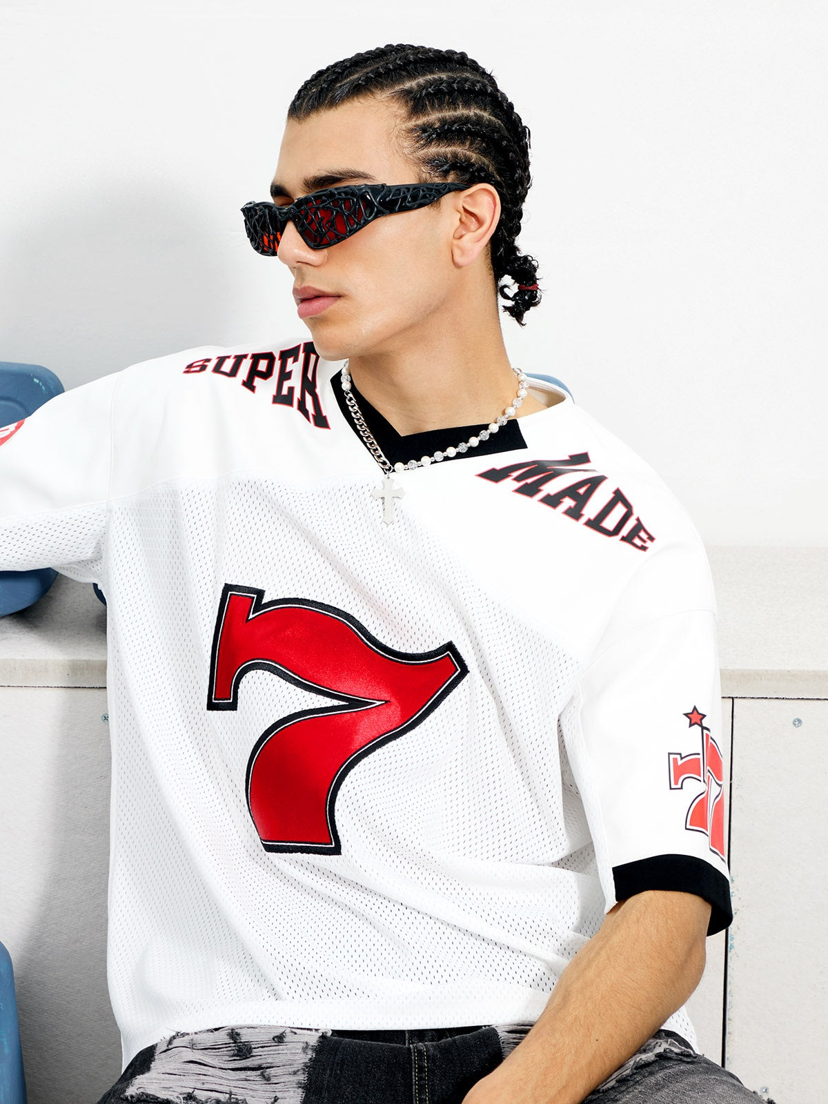 Camiseta Pavtros Contrast Color Jersey White