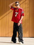 Camiseta Sports Jersey Red Super Seven