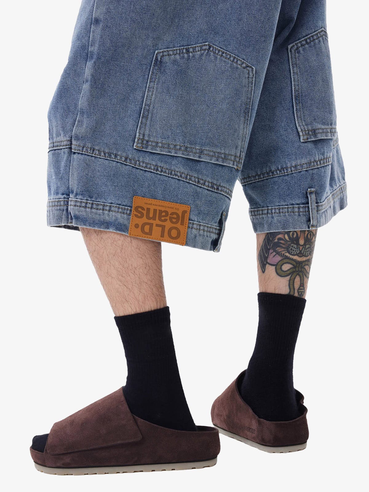 Short Pavtros Retro Reverse Design Washed Jorts - foto 3