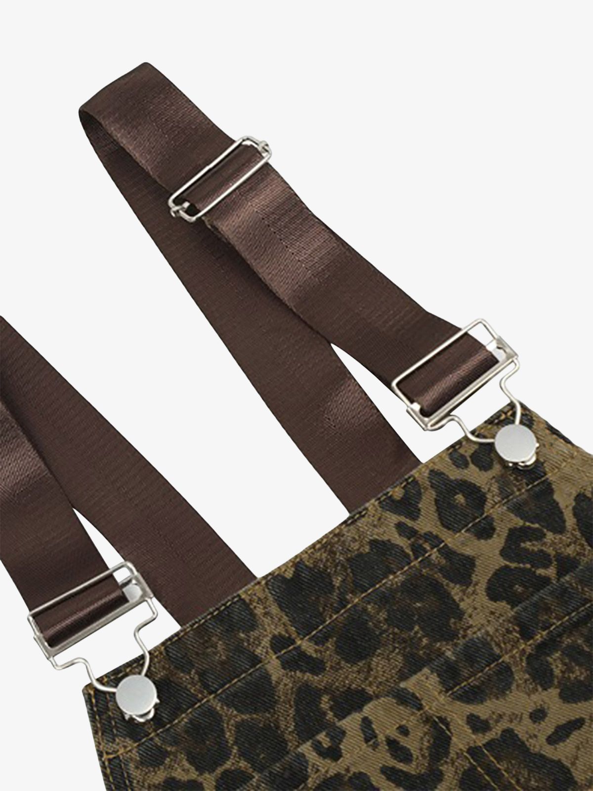 Calça Pavtros Leopard Print Street Style Workwear - foto 9