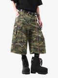 Shorts Retro Ripped Camouflage Cropped