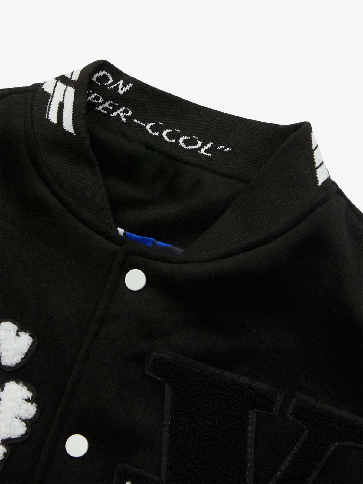 Jaqueta Pavtros College Pink Terry Patch Baseball Jersey - foto 7