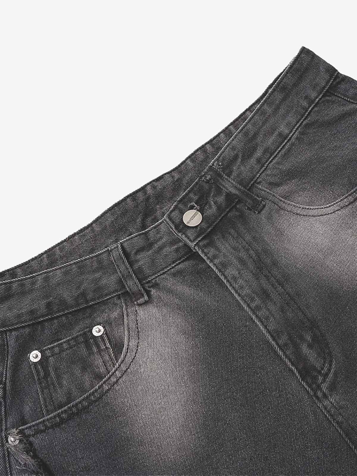 Calça Pavtros Washed Distressed Raw Edge