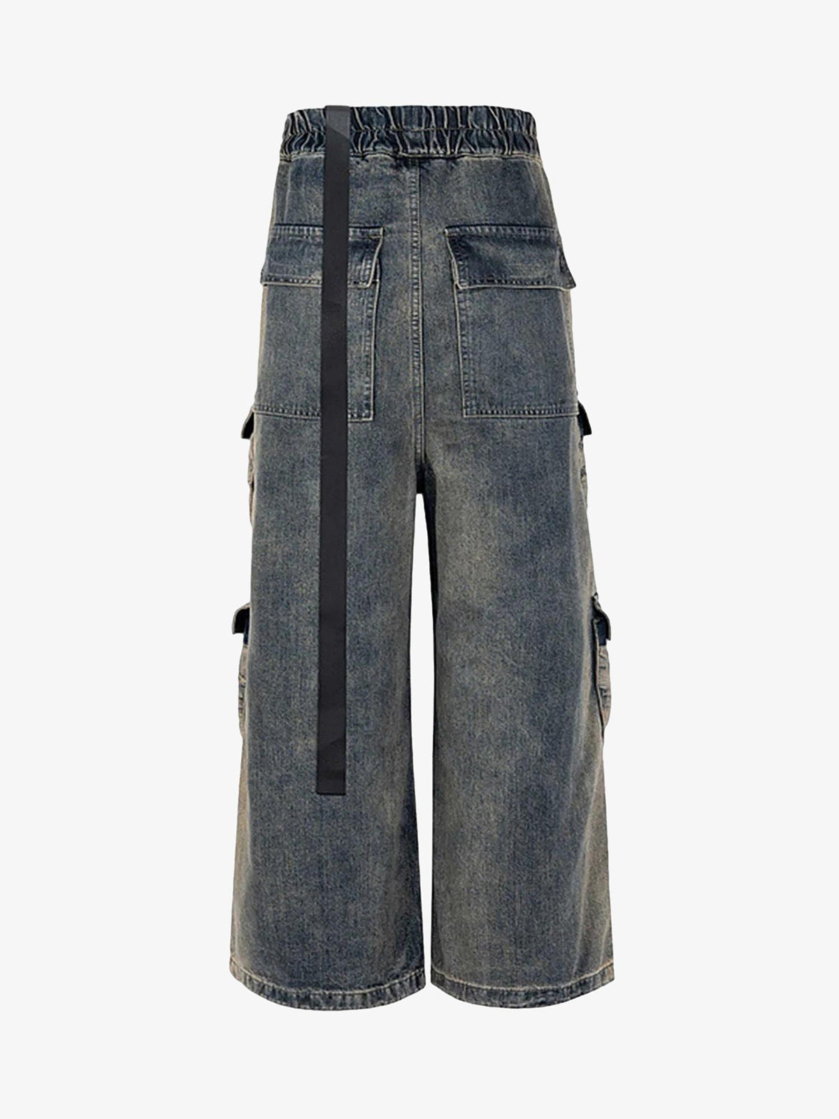 Calça Pavtros Wide Leg Mult Cargo Jeans