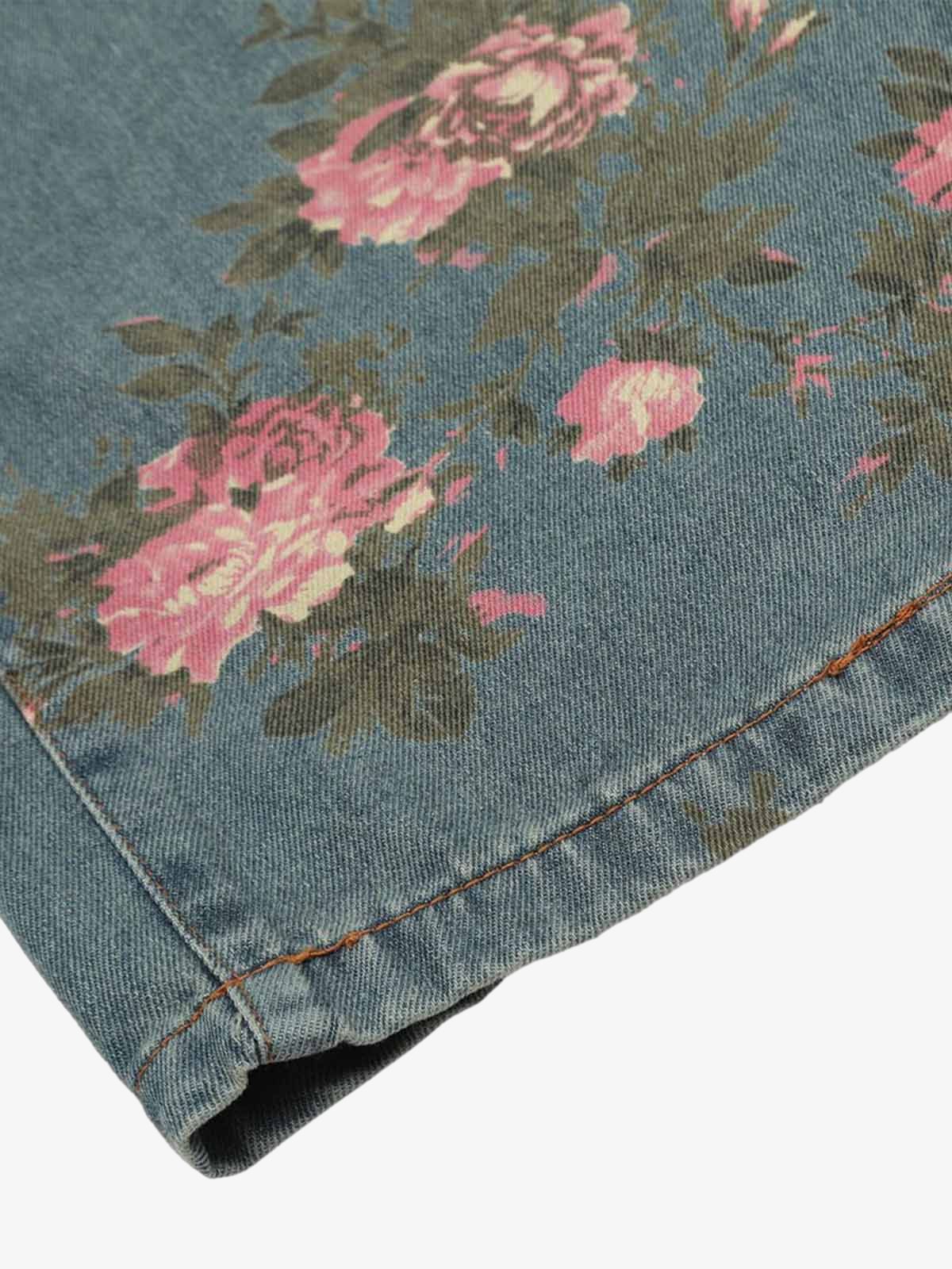 Calça Pavtros Floral Rose Straight