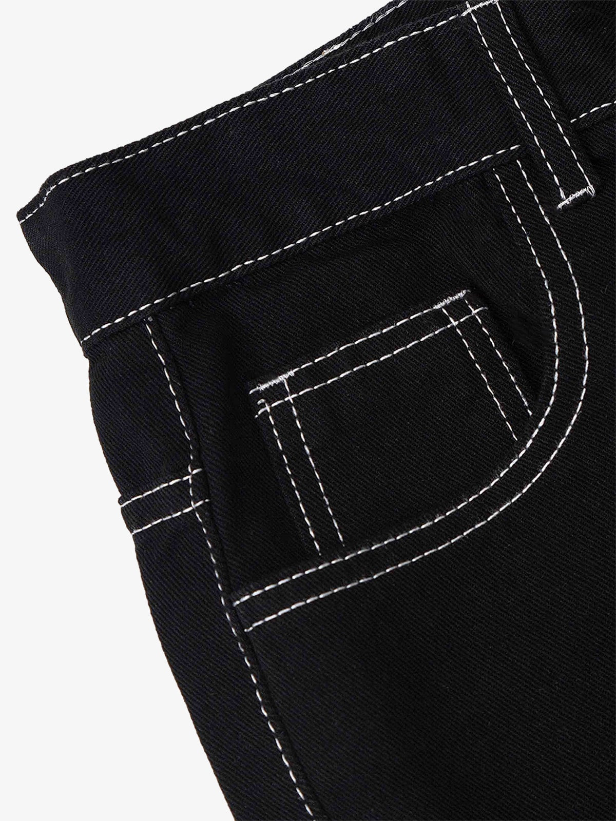 Calça Pavtros Solid Color Casual Jeans Red