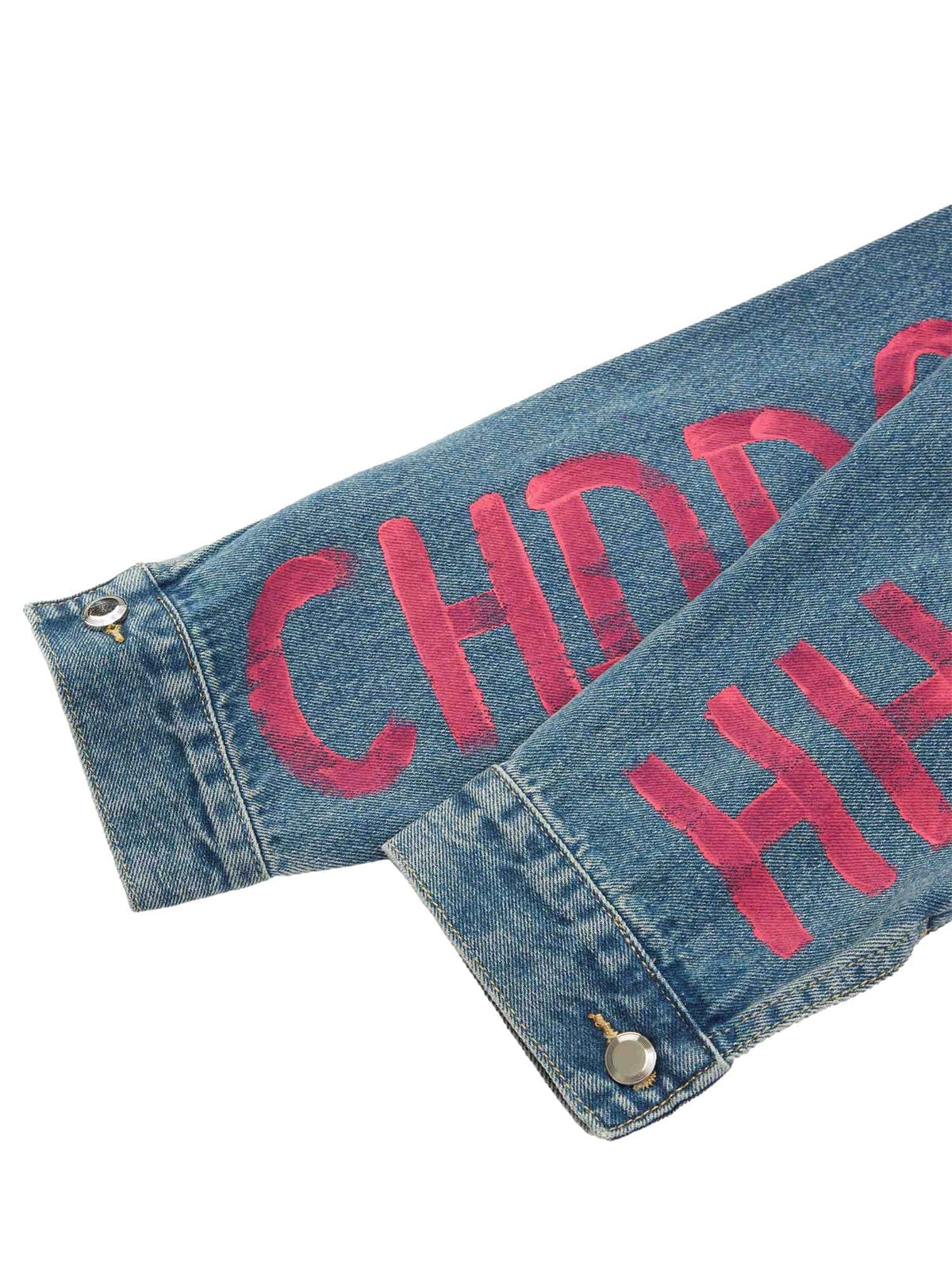Jaqueta Pavtros Studios Pink Graff Denim Jacket — Foto 6