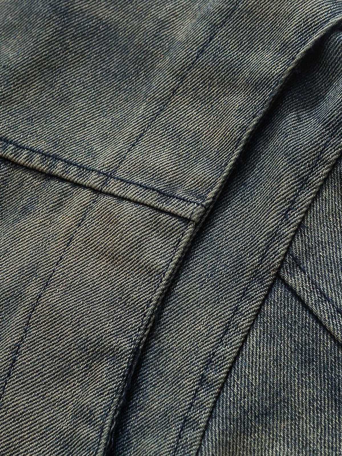 Jaqueta Pavtros Vintage Washed Denim