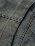 Jaqueta Pavtros Vintage Washed Denim