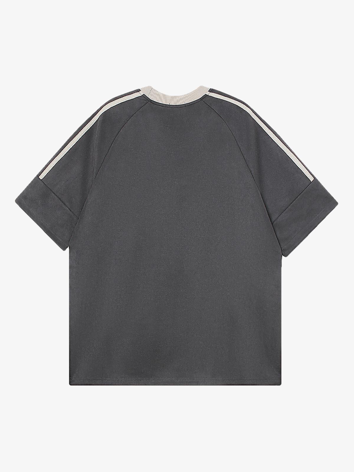 Camiseta Pavtros Suede Contrast Spliced Oversize - foto 19
