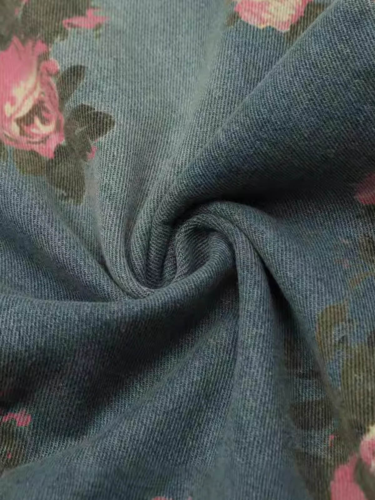 Calça Pavtros Floral Rose Straight